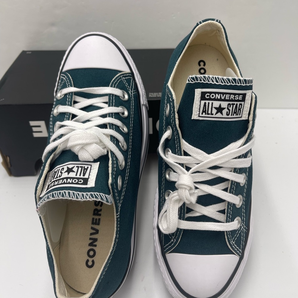 Converse Women's CTAS LIFT OX
DARKLY JADED/WHITE/BLACK Canvas Platform Sneakers - Picture 10 of 16
